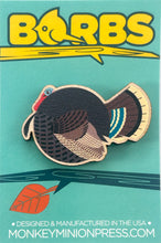 Load image into Gallery viewer, Wild Turkey Wood Borbs Pin
