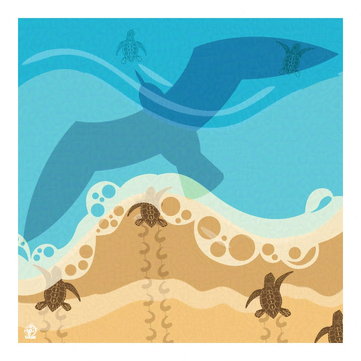 Sea Turtles The Longest Yard 10x10 Limited Edition Print