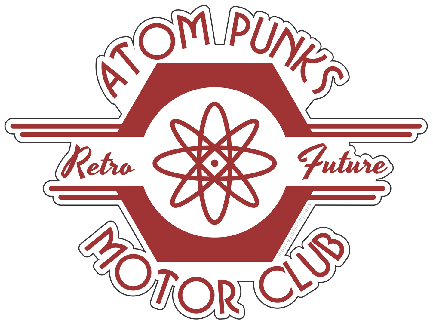 AtomPunks Retro Future Motor Club - Vinyl Sticker