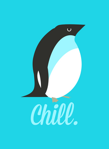 Chill Penguin 2x3 Magnet