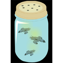 Load image into Gallery viewer, Fireflies in a Jar 2x3 Serenity Magnet
