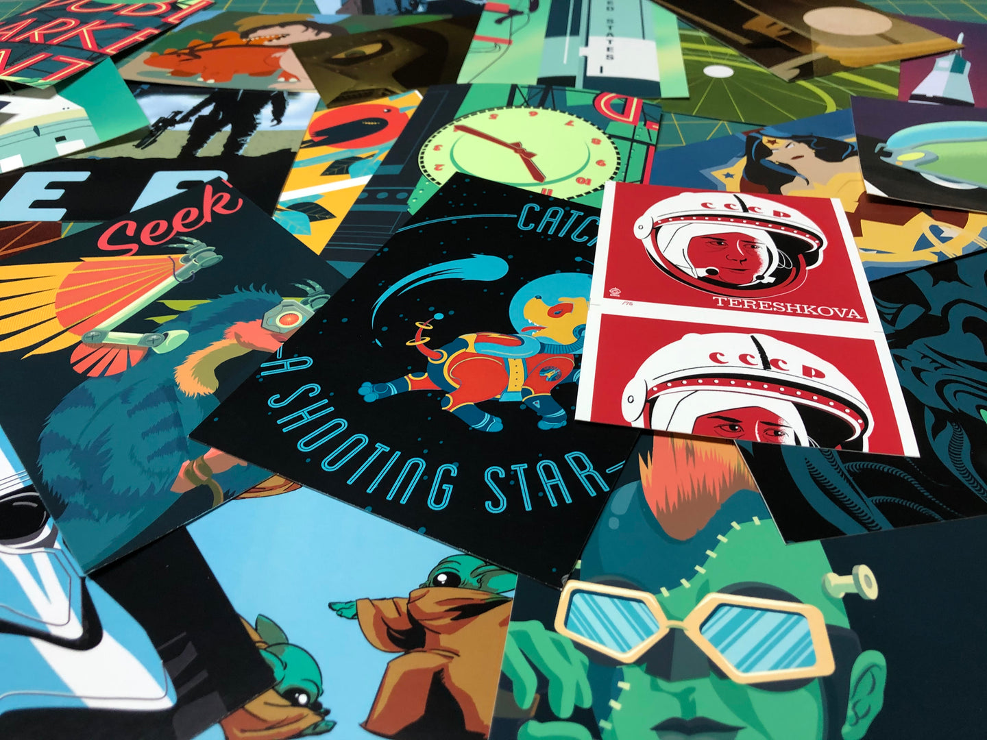 Handmade Postcards 5-set