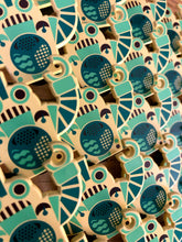 Load image into Gallery viewer, NoBots N07R335 Screenprinted Yellow Enamel Pin
