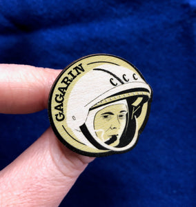Astronaut of the Month Yuri Gagarin Wooden Magnet