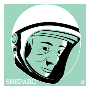 Astronaut Alan Shepard - 4x4 Limited Edition Print