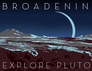 Pluto's Horizons Space Travel 12x36 POPaganda print