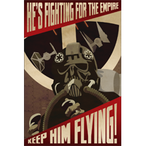 Keep Him Flying Empire Propaganda 12x18 Print