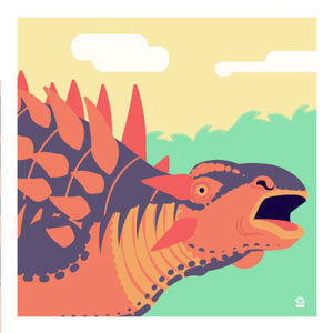 Ankylosaur 10x10 Limited Edition Art Print