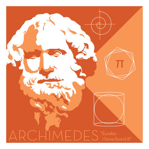 Archimedes - Eureka Giclee 6x6 Print