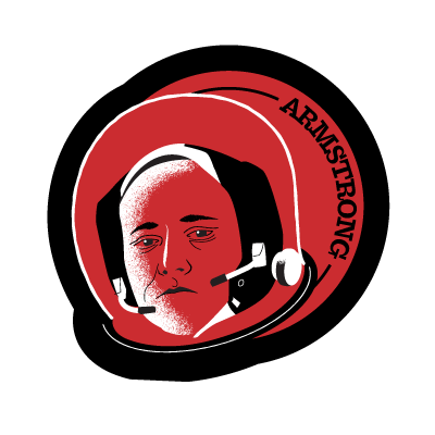 Astronaut of the Month Neil Armstrong Wood Magnet