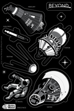 Load image into Gallery viewer, BEYOND Space Race Vinyl Sticker Sheet
