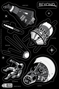 BEYOND Space Race Vinyl Sticker Sheet