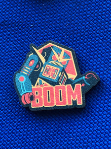 BOOM Robot Wood Magnet