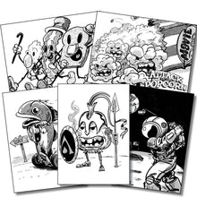 Load image into Gallery viewer, BW Sketch 5-PackPostcards
