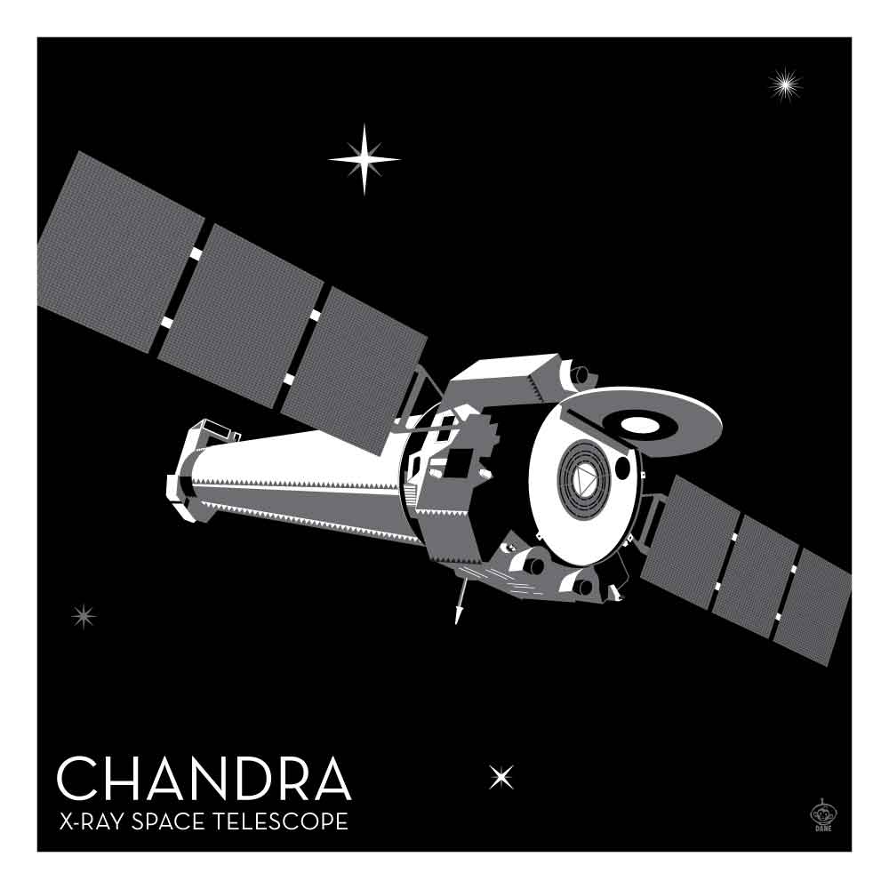 Chandra X-Ray Telescope 10x10 Giclee Print