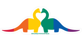 Dino Love is Love - Vinyl Sticker