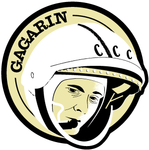 Astronaut Yuri Gagarin Wooden Pin