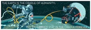 Cradle of Humanity Project Gemini Space 12x36 POPaganda print