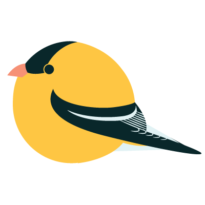 BORBS Goldfinch Wooden Pin
