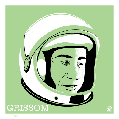 Astronaut Gus Grissom - 4x4 Limited Edition Print