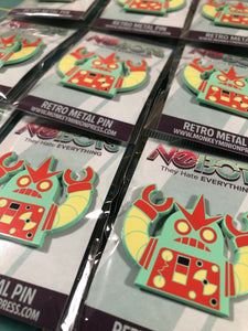 NoBots n0-70457 Screenprinted Enamel Pin