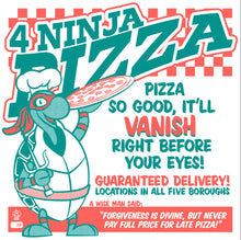 Load image into Gallery viewer, 4 Ninja Pizza Retro Pizza Box Advertisement - NYCC Limited Edition Print
