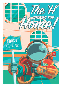 SDCC “H stands for Home” 5x7 postcard