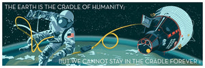 Cradle of Humanity Project Gemini Space 12x36 POPaganda print
