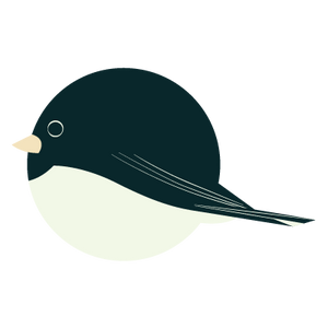 BORBS Dark Eyed Junco Wooden Magnet