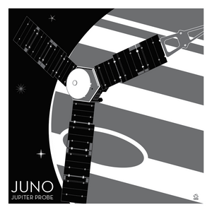 Juno Jupiter Probe - 10x10 Giclee Print