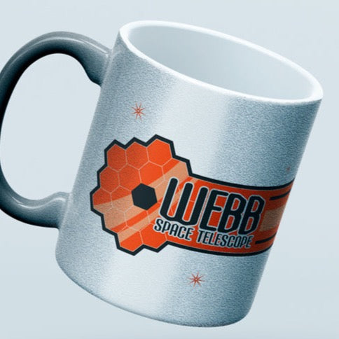 JWST James Webb Space Telescope Silver Metallic Coffee or Tea Mug
