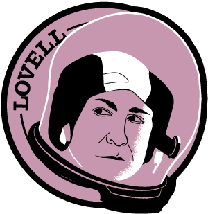 Astronaut of the Month Jim Lovell Wood Pin