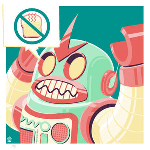 NOBOT No Toast 4x4 Limited Edition Giclee Print