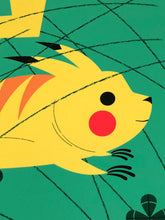 Load image into Gallery viewer, Pikachu 8x8 Mid-Century Modern Giclee Print
