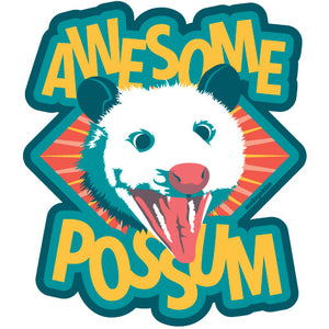 Awesome Possum 3 Inch Vinyl Sticker