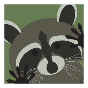 Rascal Raccoon 10x10 Limited Edition Giclee Print