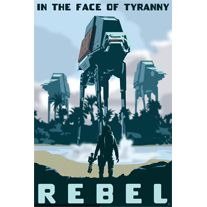 Rebel in the Face of Tyranny - 12x18 POPaganada Print