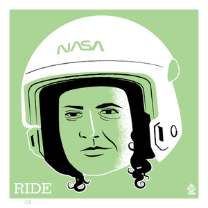 Astronaut Sally Ride 4x4 Limited Edition Art Print