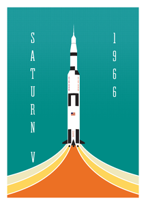 Saturn V 5x7 Giclee Print