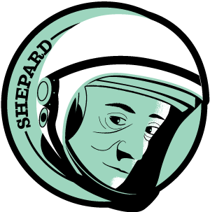 Astronaut Alan Shepard Wood Magnet