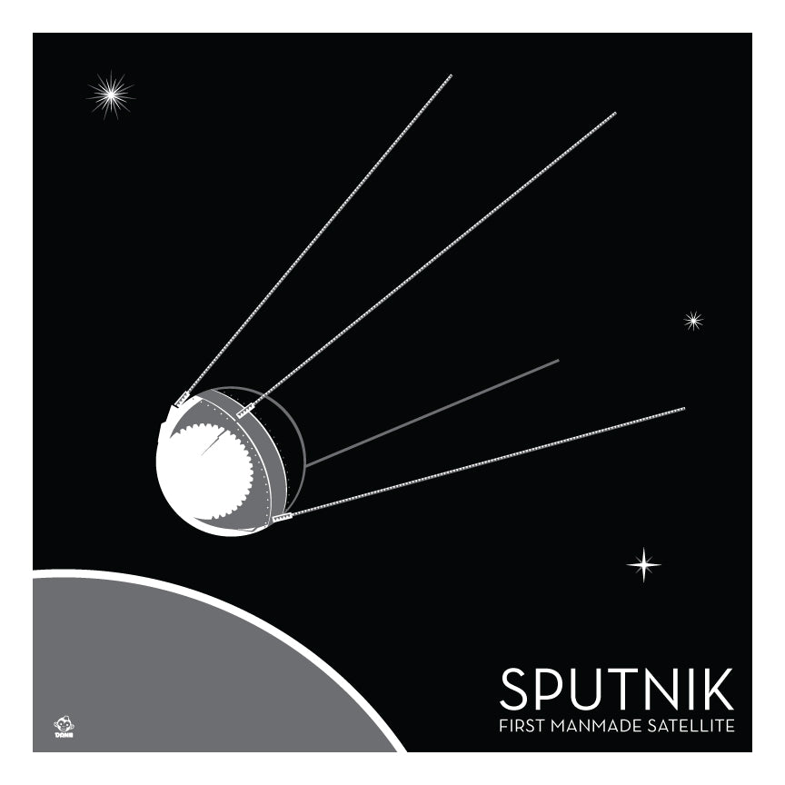 Sputnik - 10x10 Giclee Print