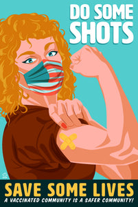 Do Some Shots Vaccine Poster - 12x18 POPaganada Print