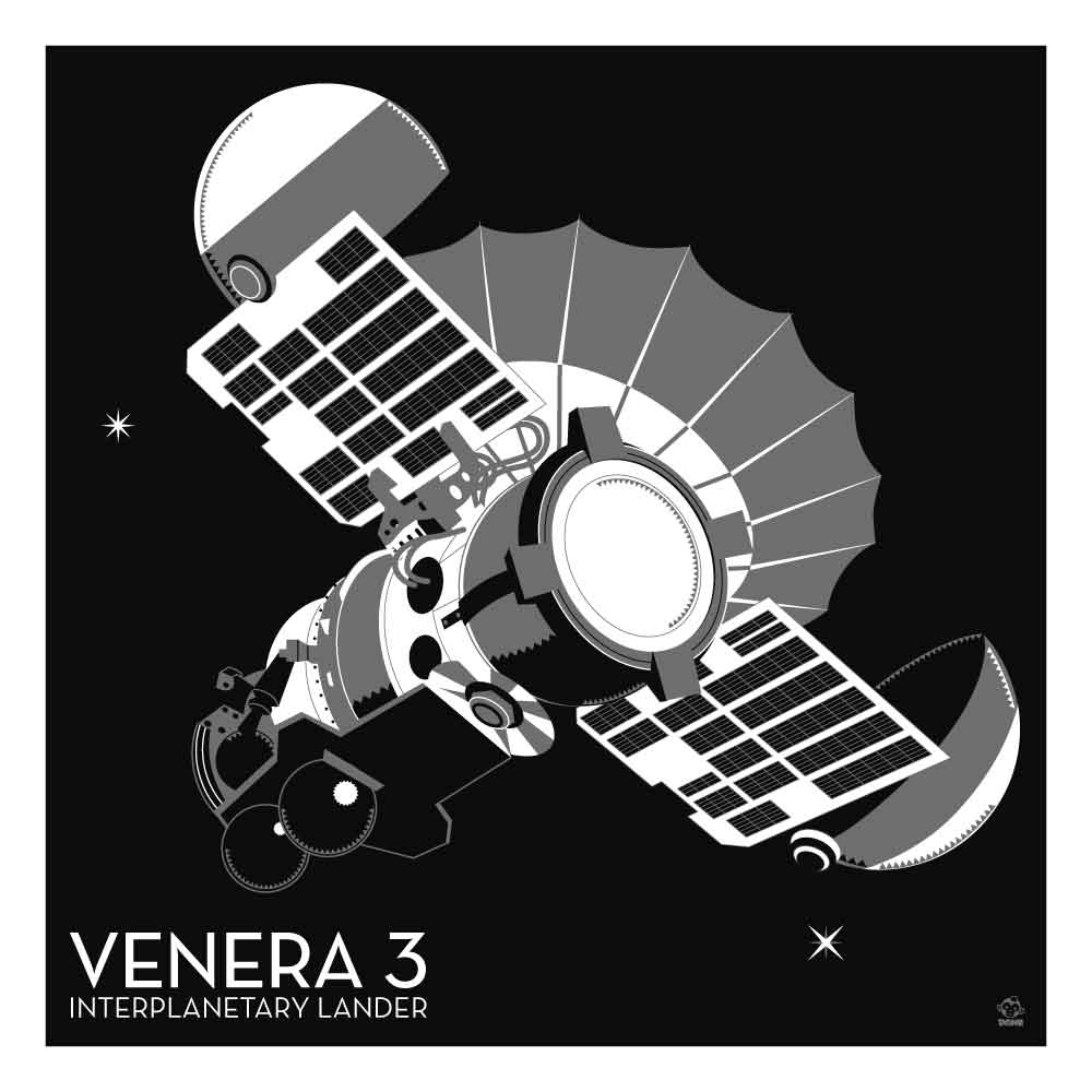 Venera 3 10x10 Giclee Print