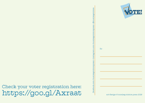 Just F-ing VOTE Postcards